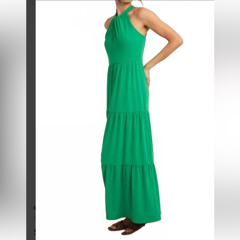 NWT Gilli Women’s Rebecca Maxi Dress In Kelly Green - Picture 2 of 8